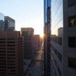 Sundown on 4 Ave SW