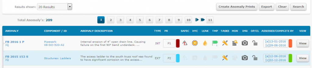 defect management register