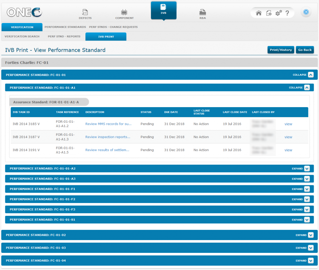 ONE dashboard